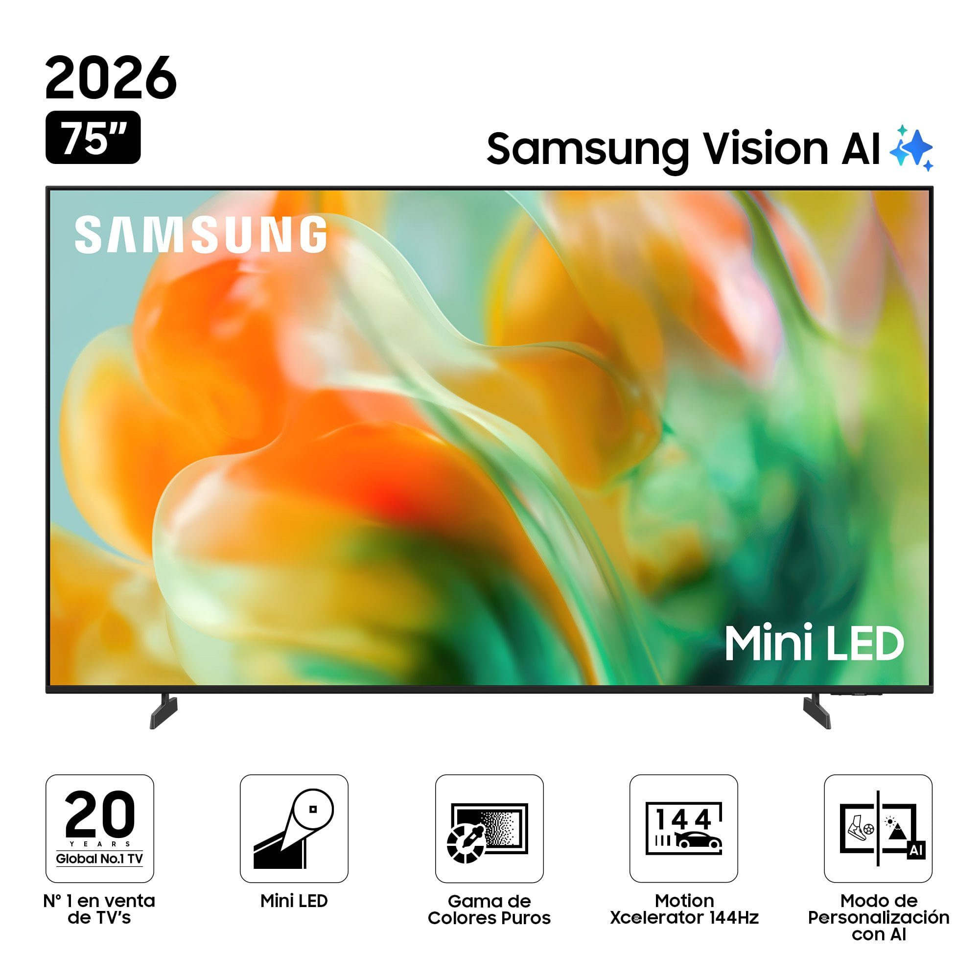 Televisor SAMSUNG Mini LED 75"" UHD 4K Smart TV M80H Vision AI