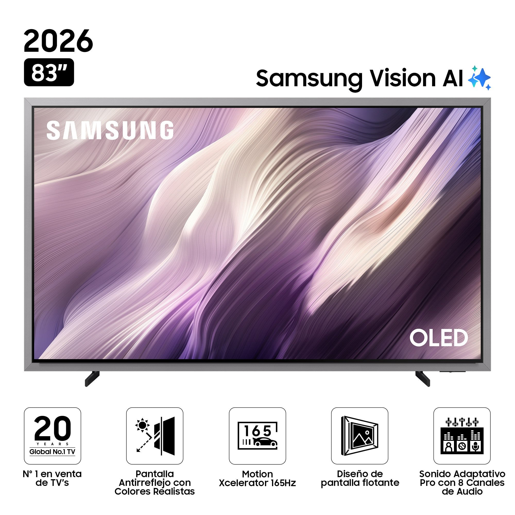 Televisor SAMSUNG OLED 83"" UHD 4K Smart TV S95H Vision AI