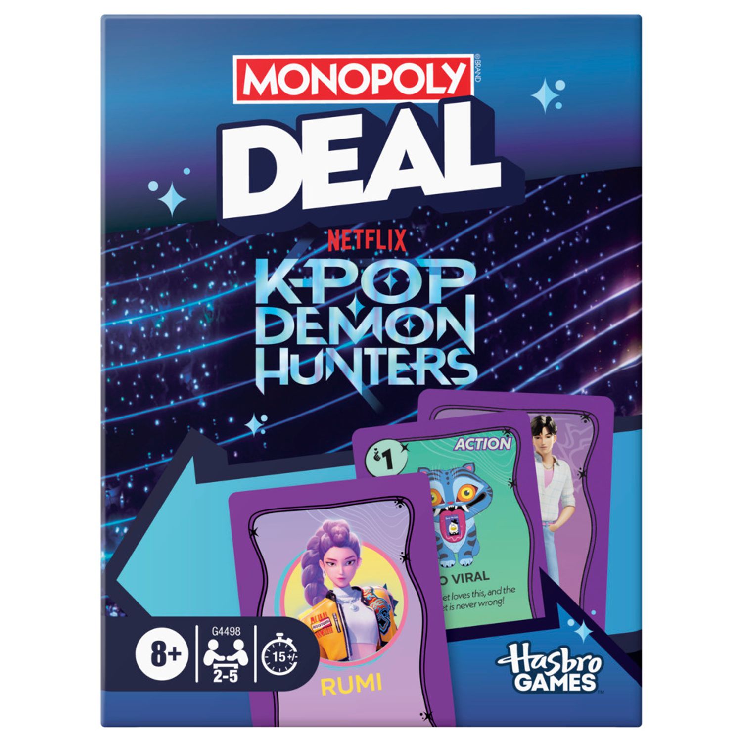 Juego De Cartas Monopoly Deal K-Pop Demon Hunters