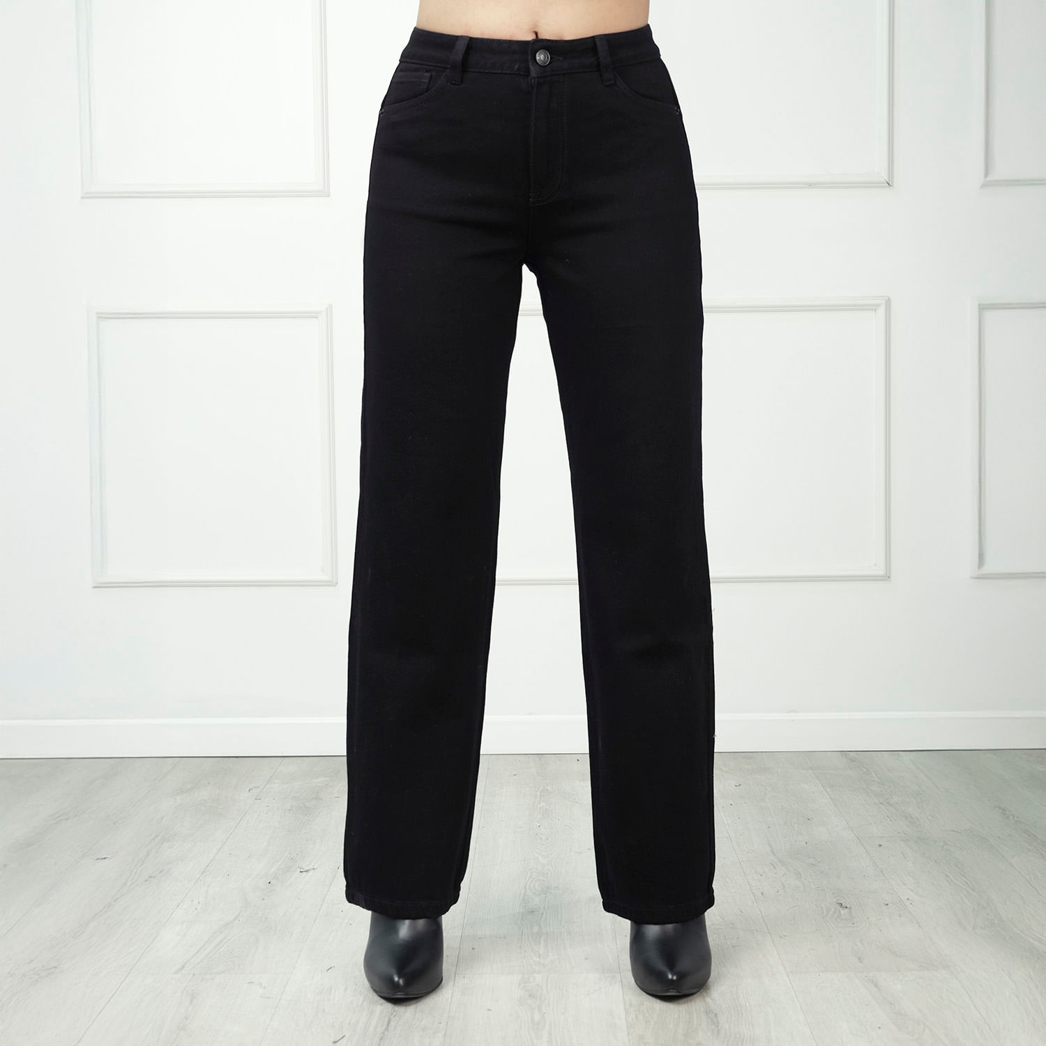 Jean Mujer Shenna K15760-2B Kansas Straight Negro 34