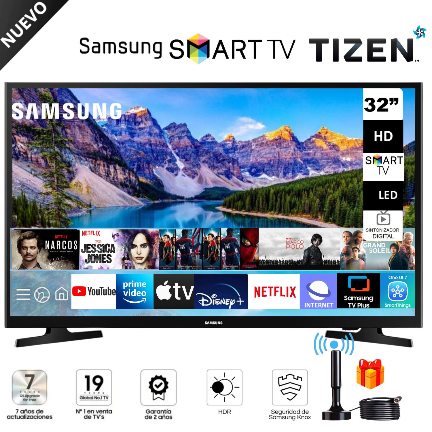 Televisor Samsung 32 Smart TV HD UN32H5000FG