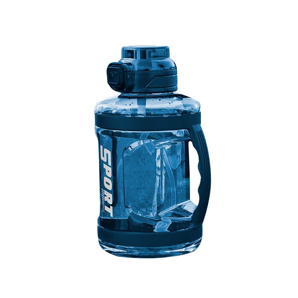Frasco Portatil con Forma Amigable para Beber Azul Y Regalo Sticker