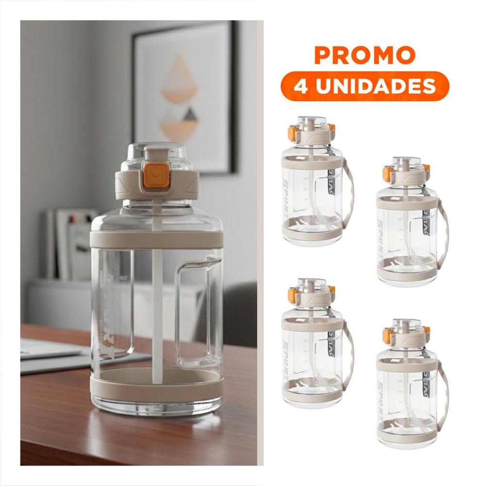 Pack4 Recipiente Seguro pensado para Mochila Auto o Mano Blanco