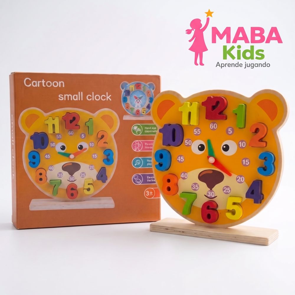 Mi Primer Reloj - Reloj Didáctico de Madera para Aprender las Horas