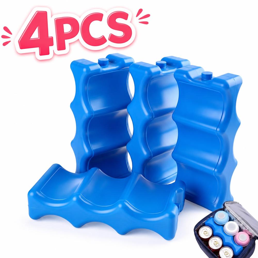 Pack 4 Bloques Refrigerantes para Acumuladores de Frío para Cooler Bag y Banco de Leche
