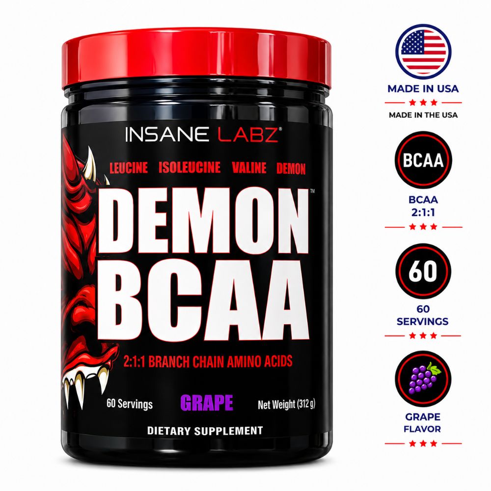 Demon BCAA Insane Labz Grape 60 Servicios Aminoácidos
