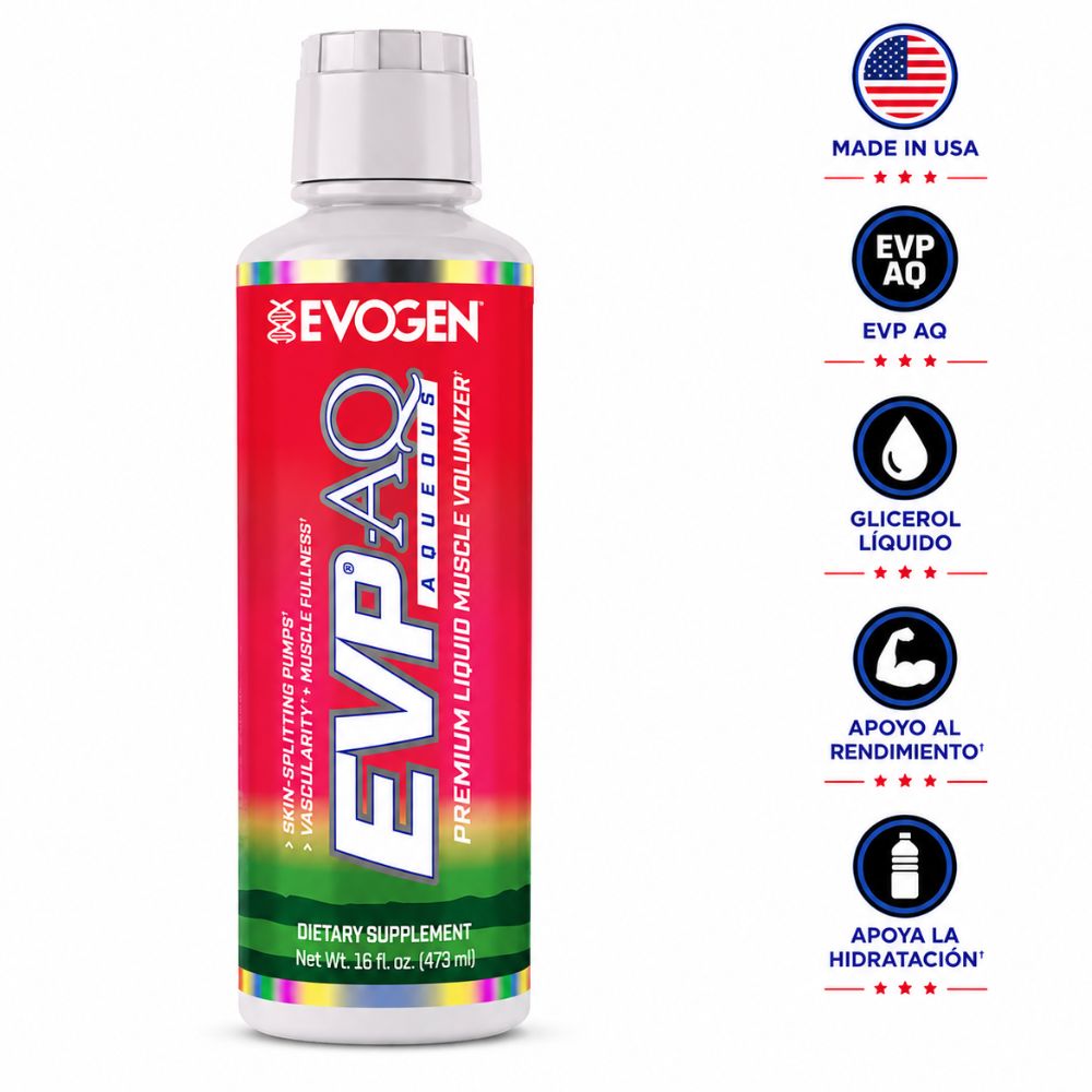 Evogen EVP AQ Glicerol Pre Entreno Líquido 473ml Watermelon