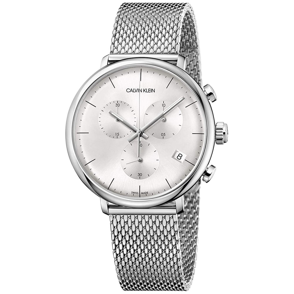 Reloj para Hombre Calvin Klein High Noon K8M27126 Suizo Fecha Cronómetro Acero Inoxidable