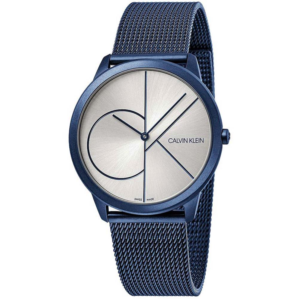 Reloj para Hombre Calvin Klein Minimal K3M51T56 Suizo Acero Azul Dial Plateado