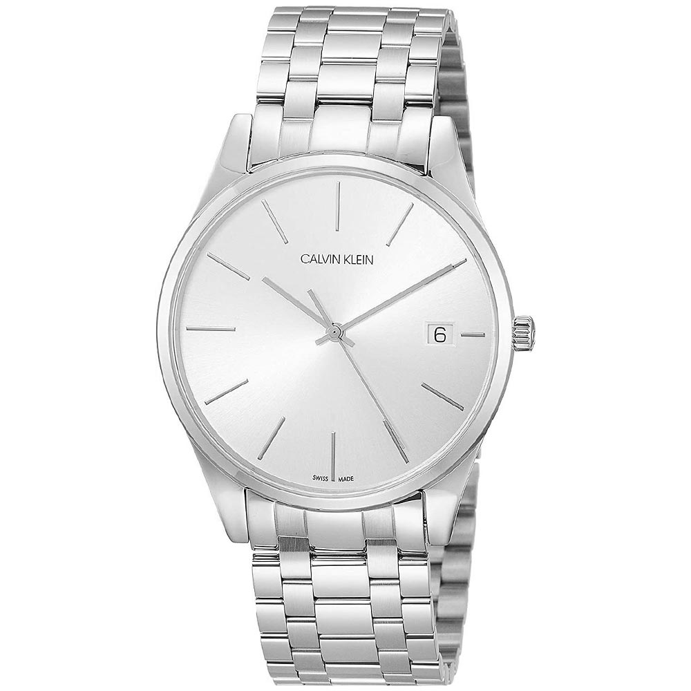 Reloj para Hombre Calvin Klein Time K4N21146 Suizo Zafiro Acero Inoxidable Dial Plateado