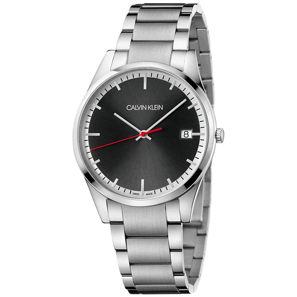 Reloj para Hombre Calvin Klein Time K4N2114X Suizo Zafiro Fecha Acero Inoxidable Dial Negro