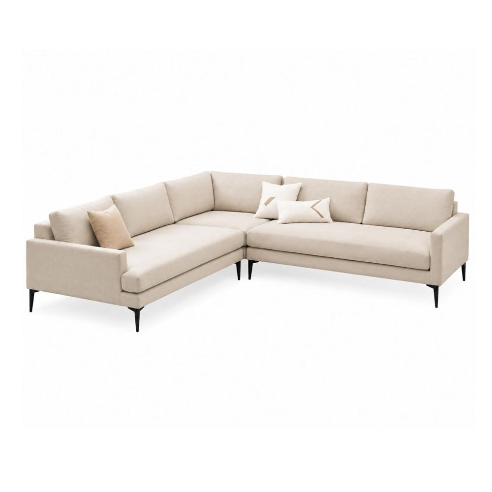 Seccional Velisse Beige Claro