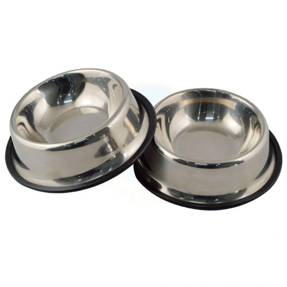 Plato de acero inoxidable antideslizante para mascota - 24 cm Pet Love