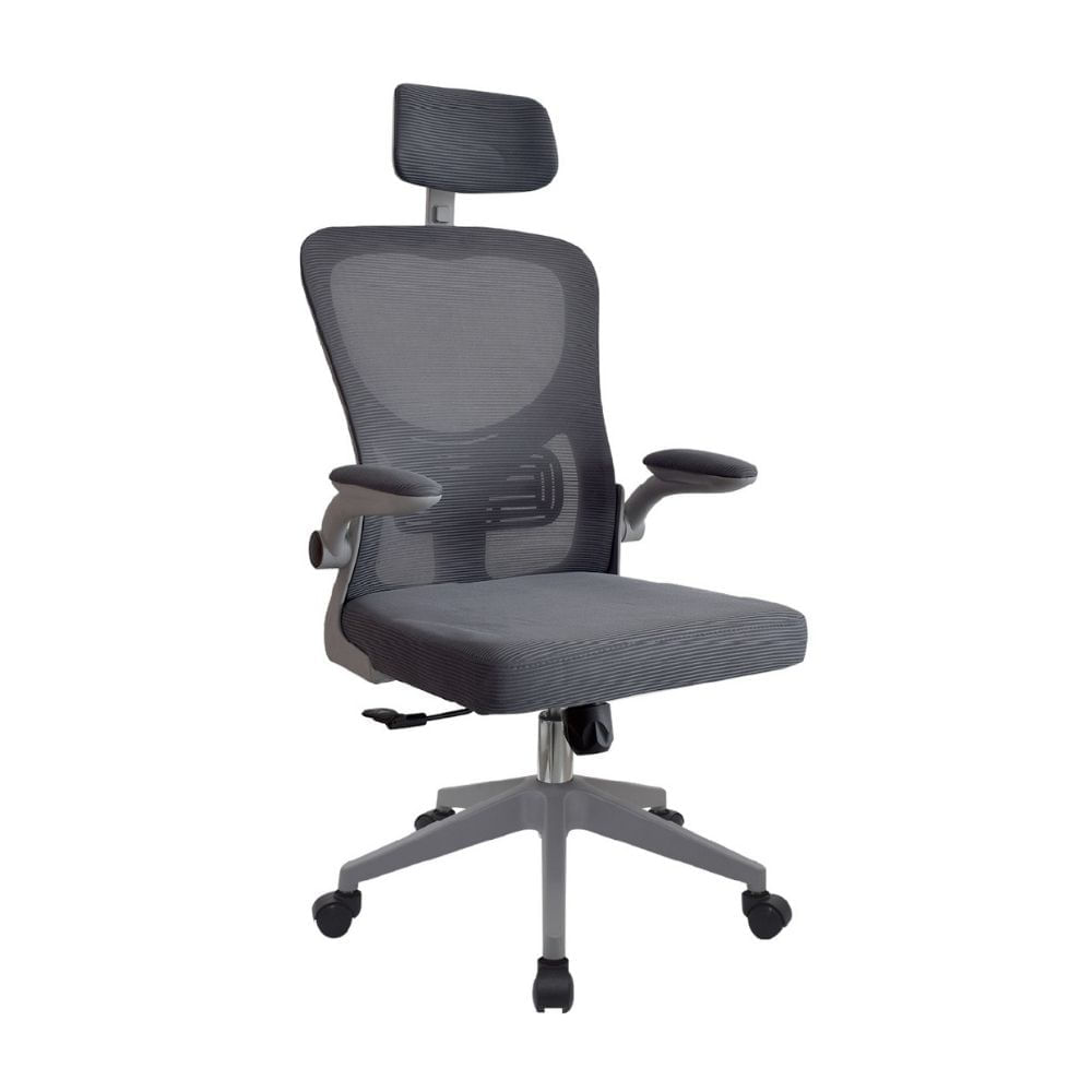Silla Giratoria Zad Gris con cabecero