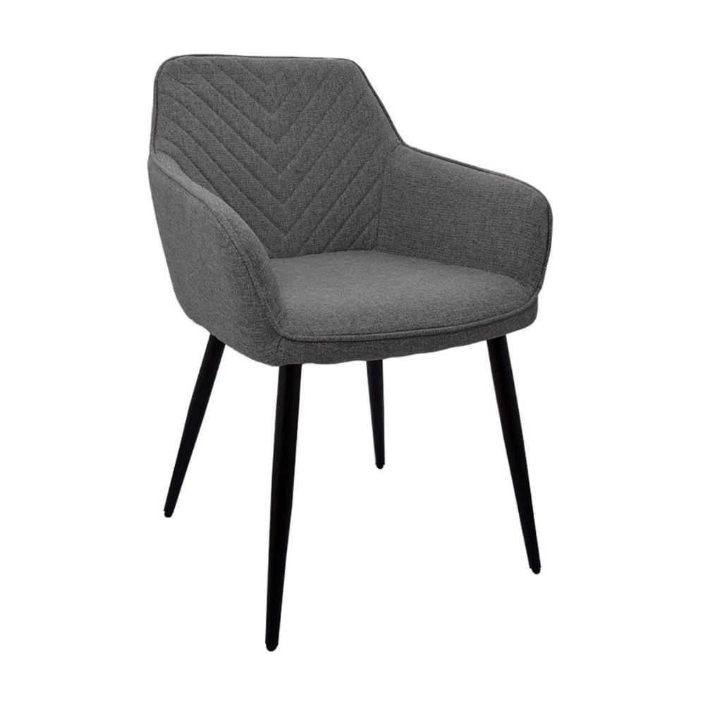 Silla Decorativa Milei Tela Gris