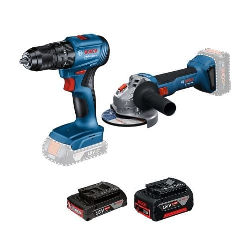 Combo Bosch: Taladro Gsb 185 + Amoladora Gws 18v-8 + Maletin