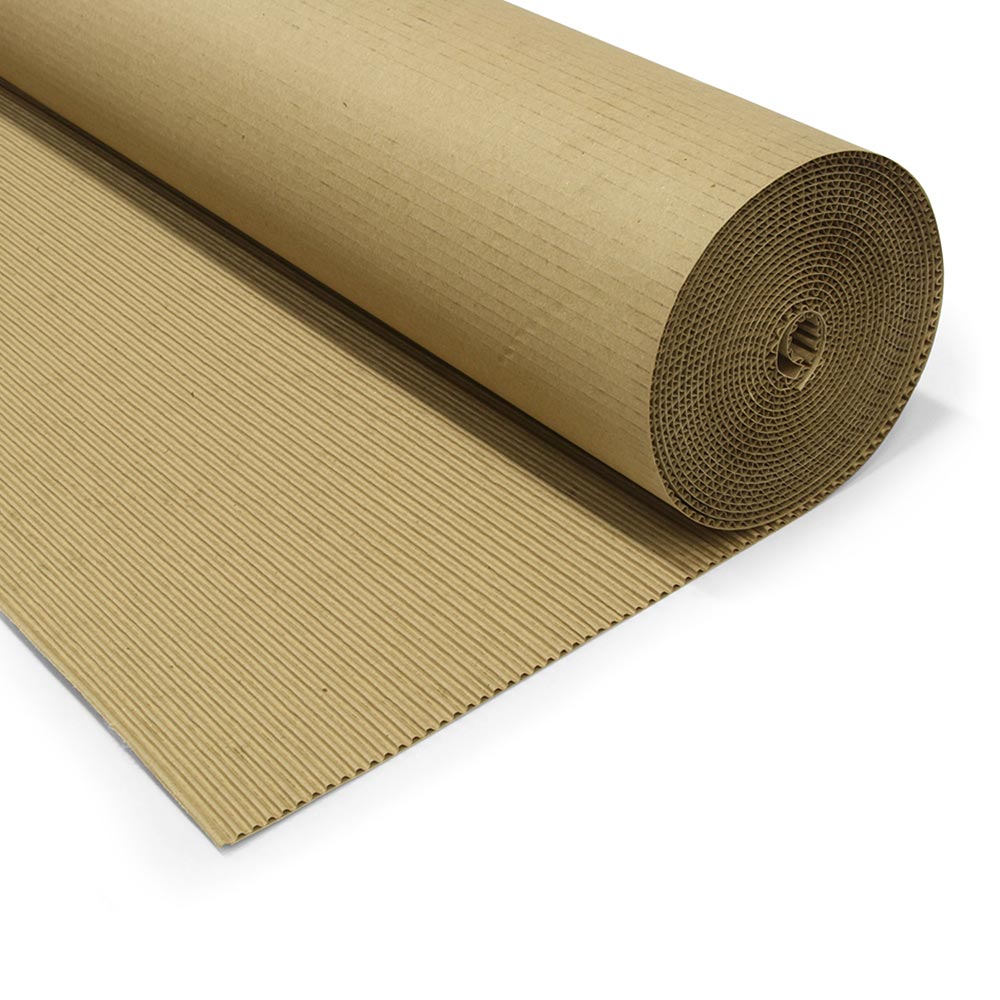 Rollo de cartón corrugado 0.8 x 7.5 mt