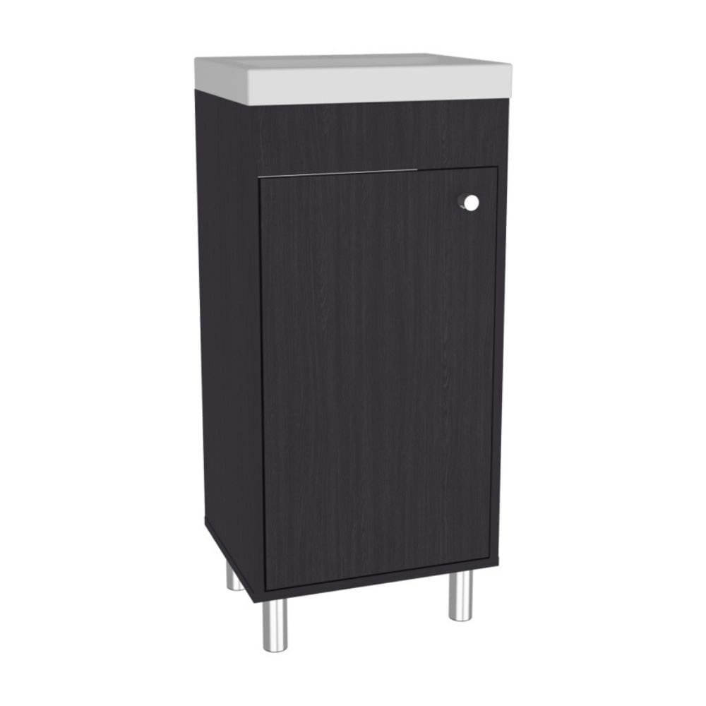 Vanitorio 1 Puerta Rivera Wengue 84x40.2x32cm Tuhome