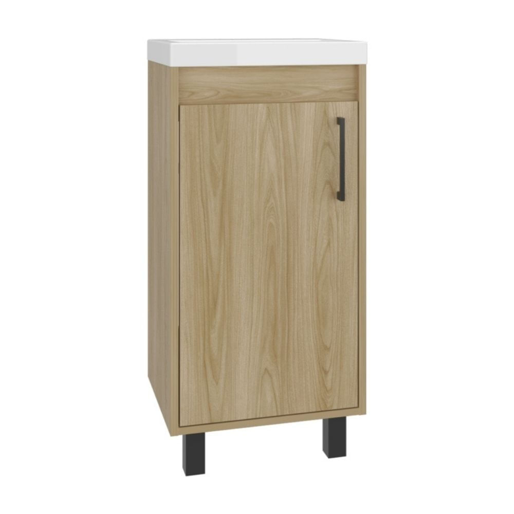 Vanitorio 1 Puerta Oxford Fresno 86.4x39.6x32.5cm Tuhome