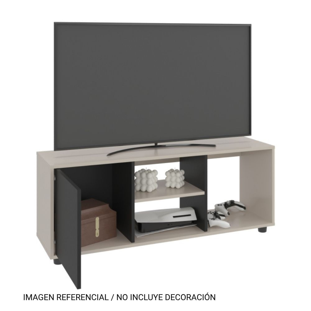 Rack TV 55" Adel Capri y Wengue 46x120x34 Tuhome