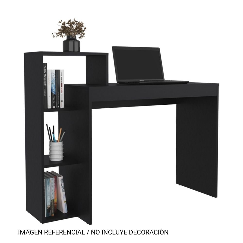 Escritorio Biblioteca Britt Wengue 90x110x40 Tuhome