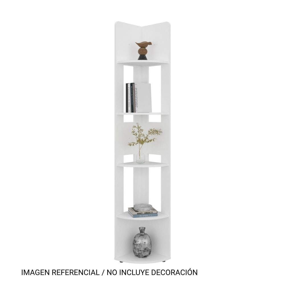 Estante Esquinero Home-e7 Blanco 180x30x30 Tuhome