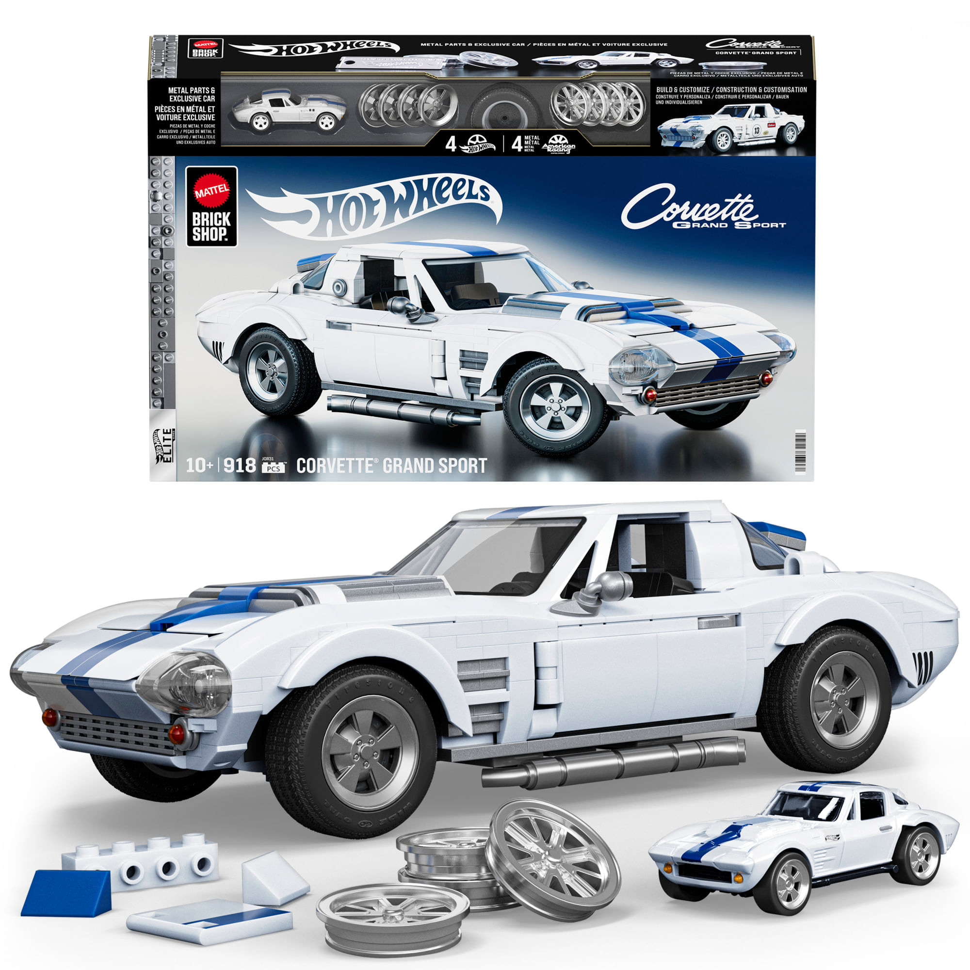 Set de Construcción MATTEL BRICK SHOP Elite Corvette
