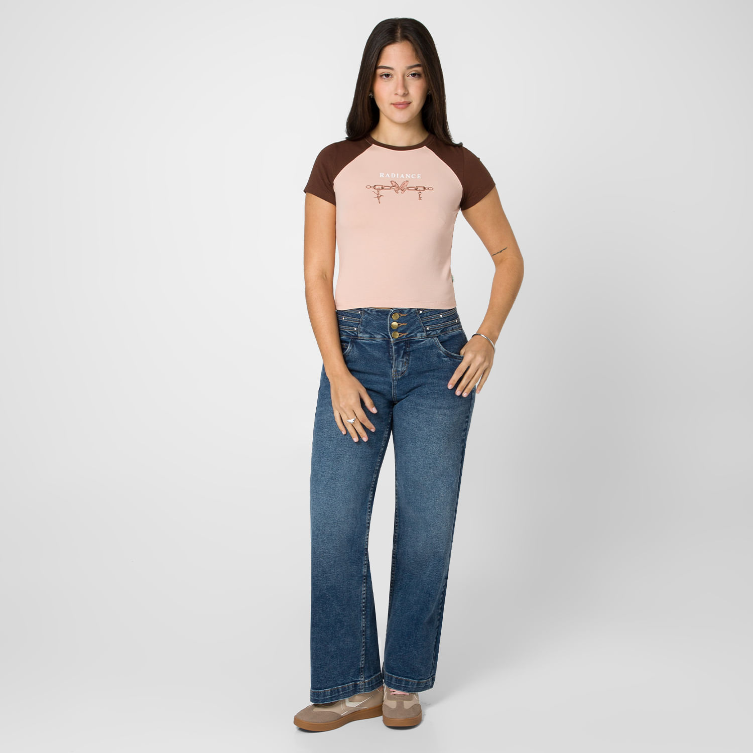 Jean Mujer Nhayan Squeeze Wide Leg Azul 30