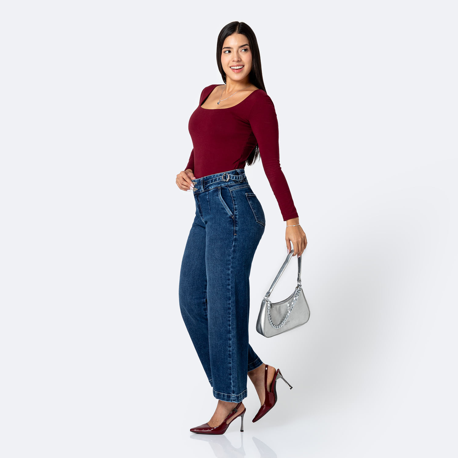Jean Mujer Amelii Pionier Pitillo Azul 32