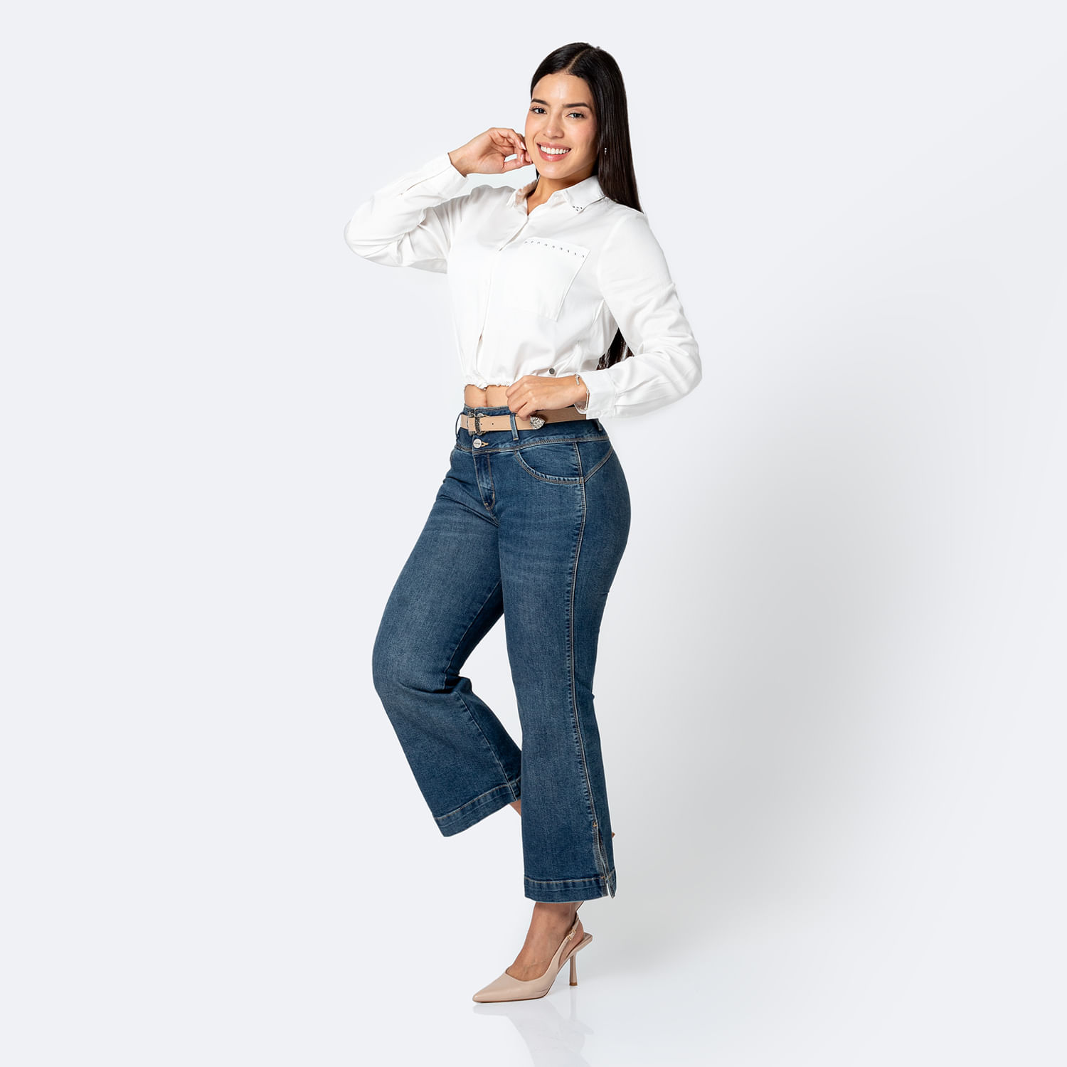 Jean Mujer Danile I Pionier Culotte Azul Acero 30