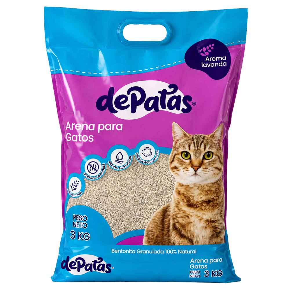 Arena para Gato DE PATAS Bolsa 3Kg