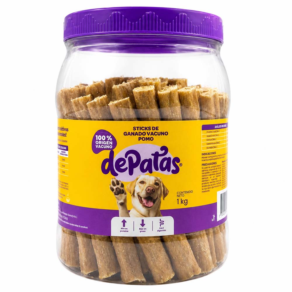 Sticks de Ganado Vacuno DE PATAS Pote 1Kg
