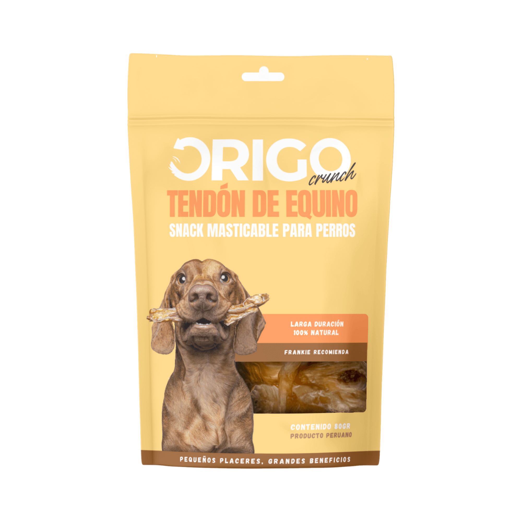 Snack para Perros ORIGO Adulto Tendón de Equino Bolsa 80g