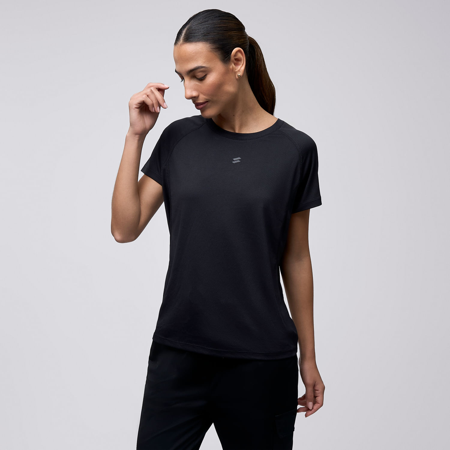 Polo Deportivo Mujer Manga Corta Jhoss Podium Negro L