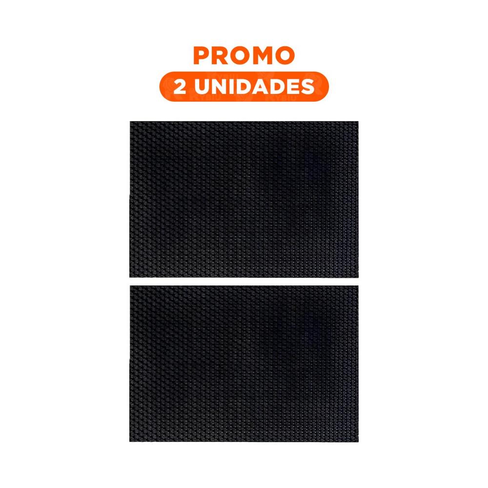 Pack2 Kit de Mesa Individuales Rectangulares Negro 6 Piezas Duradero YRegalo Sticker