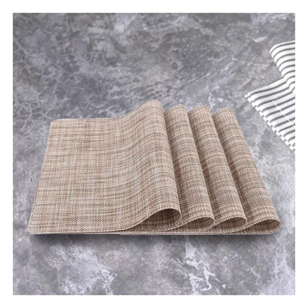 Set Individuales de Mesa Mostaza Jaspeado 6 Piezas Segura y Organizada en Mesa YPapel Regalo