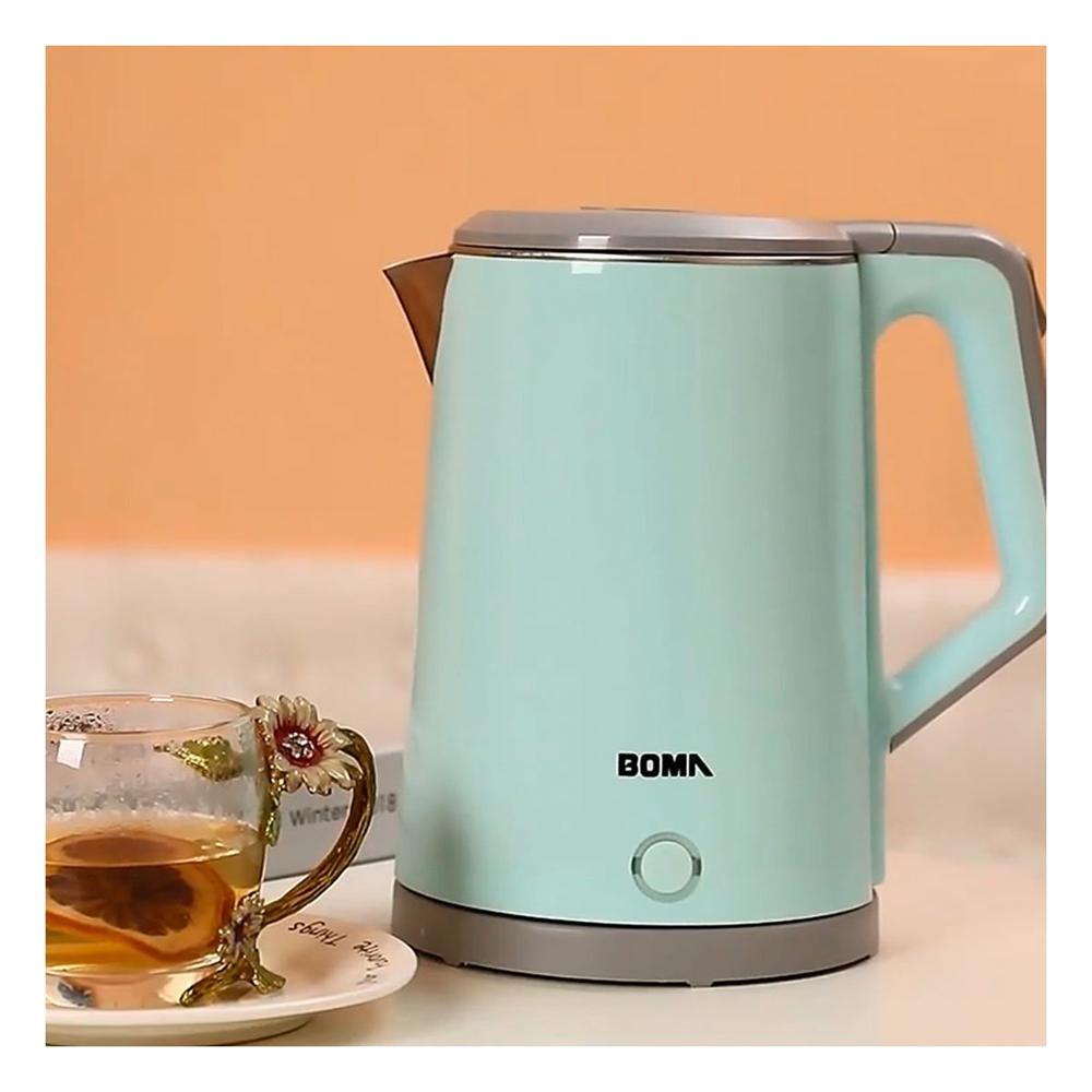 Hervidor Electrico con Capacidad Amplia para Toda la Familia 2.3L Celeste Y Papel Regalo