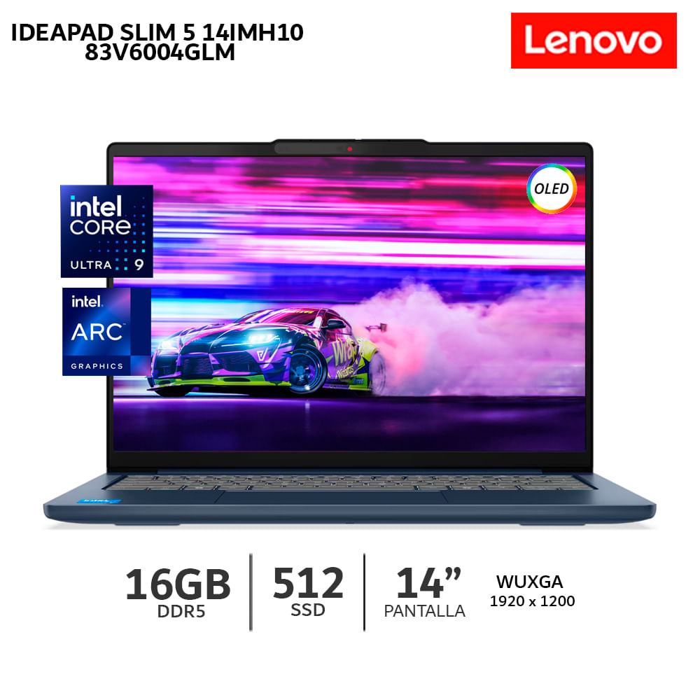 Laptop Lenovo IdeaPad Slim 5 14IMH10 Ultra 9 185H 16Gb Ram 512Gb SSD OLED 14 WUXGA-83V6004GLM