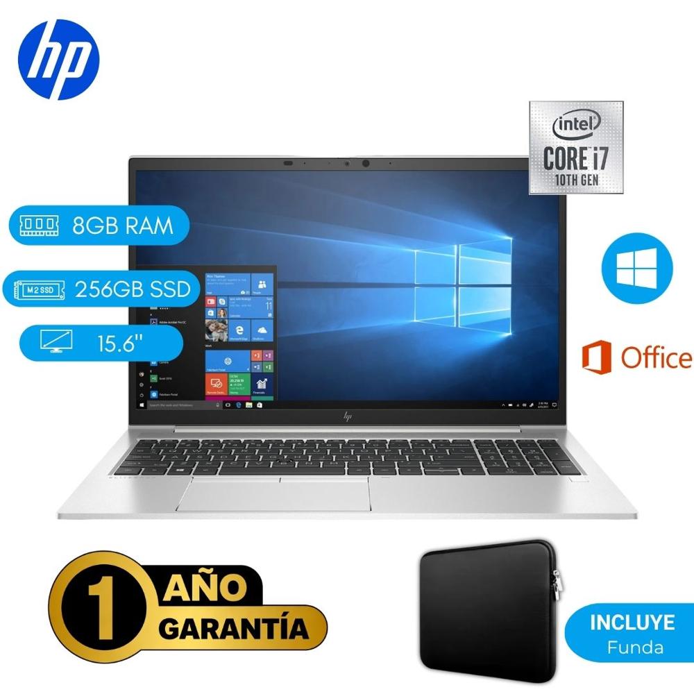 Reacondicionado Laptop  HP EliteBook 850 G7 Core i7 10ma 8GB RAM 256GB SSD 15.6""