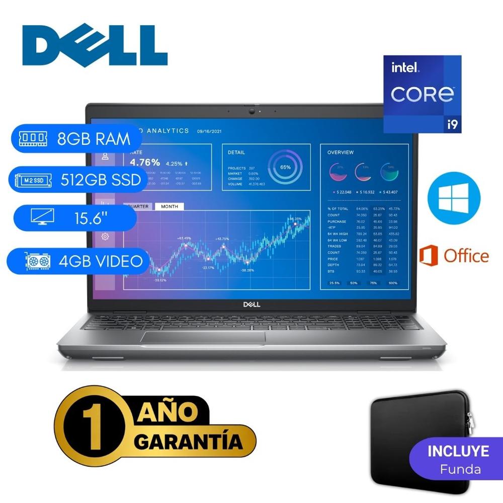 Reacondicionado Laptop  Dell Precision 3571 Core i9 12va 8GB RAM 512GB SSD 15.6""