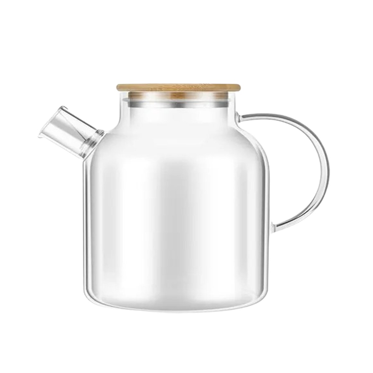 Jarra de Vidrio 1.8L con Tapa de Madera y Filtro para Jugos y Agua Natural YRegalo Sticker