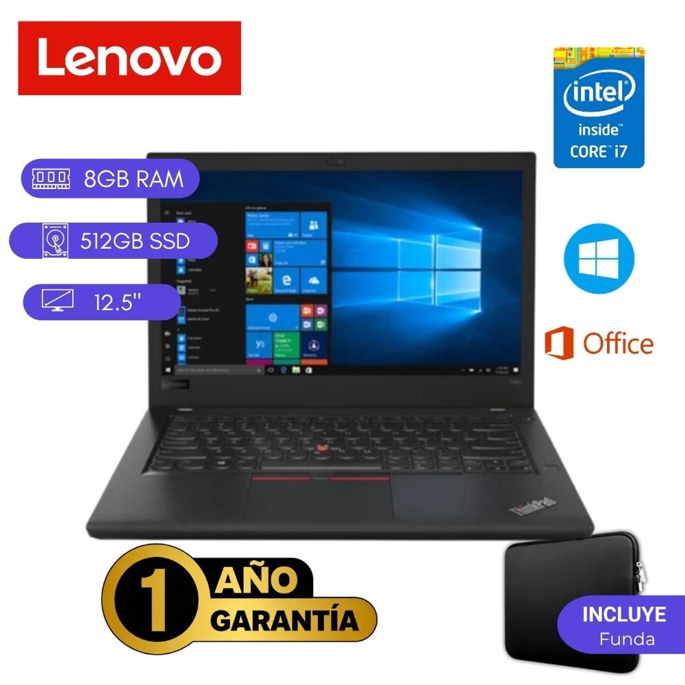 Reacondicionado Laptop  Lenovo ThinkPad X260 Core i7 5ta 8GB RAM 512GB SSD 12.5""