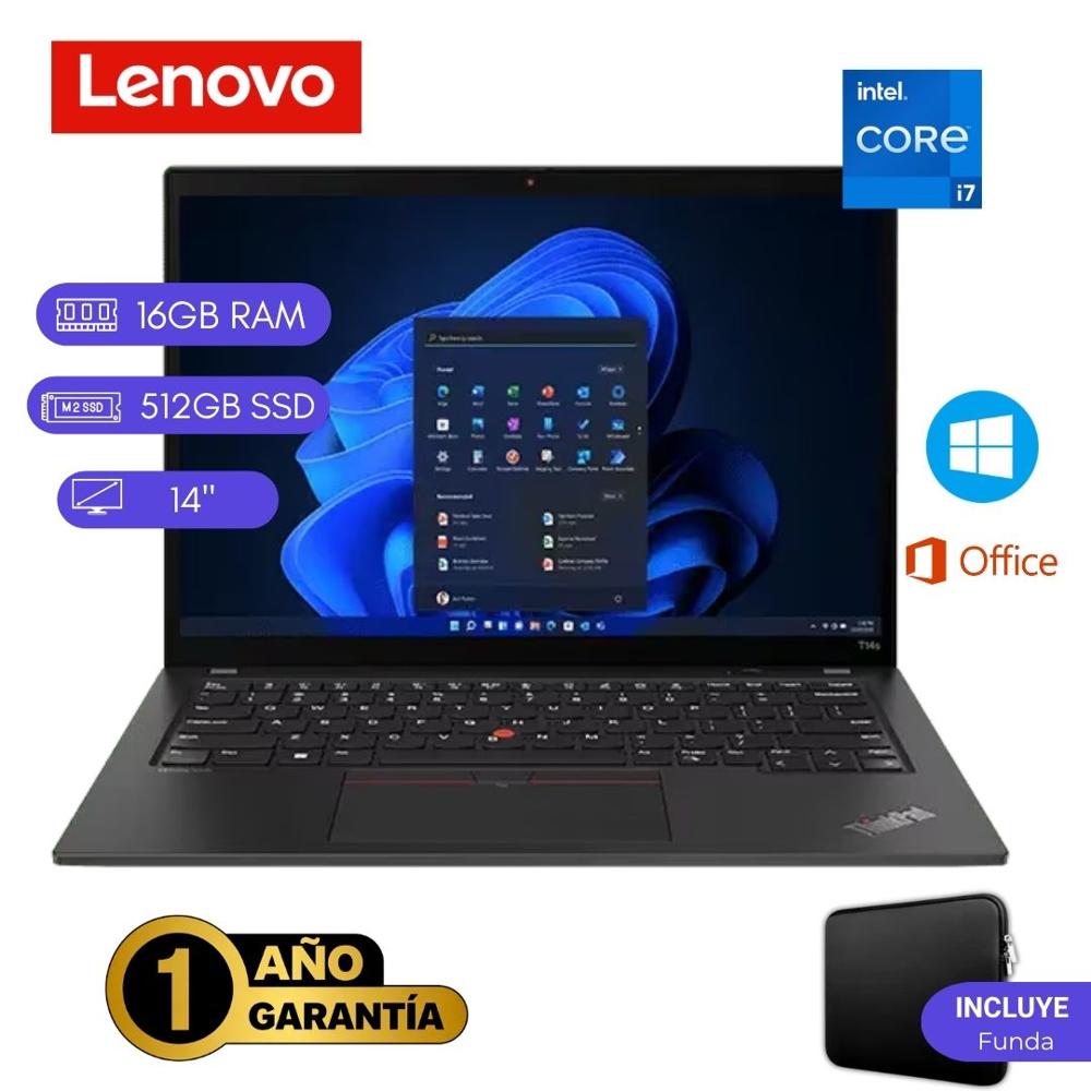 Reacondicionado Laptop  Lenovo ThinkPad T14s Core i7 11va 16GB RAM 512GB SSD 14""