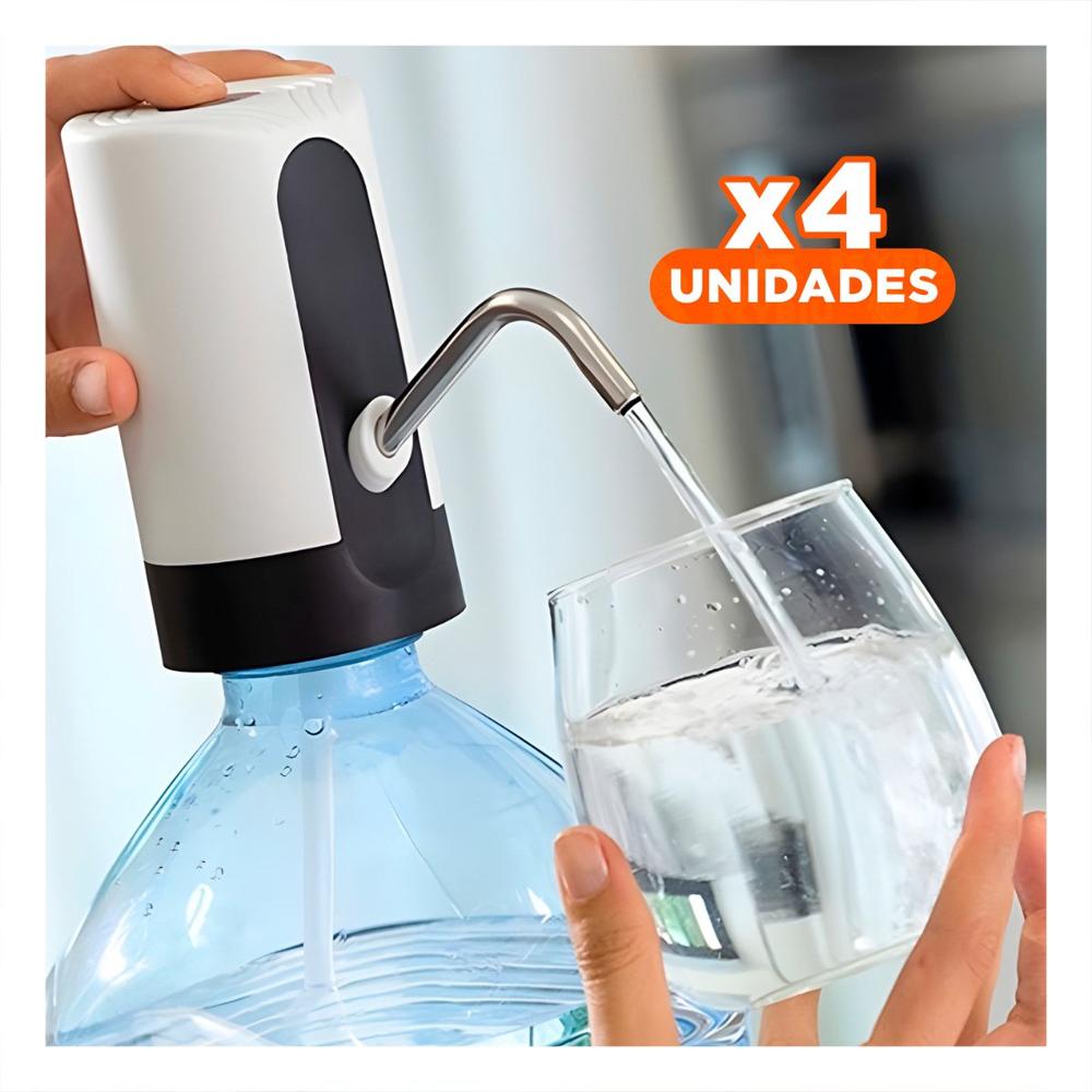 Pack4 Sistema de Color Blanco Electrico para Agua con Bateria Recargable Y Regalo Sticker