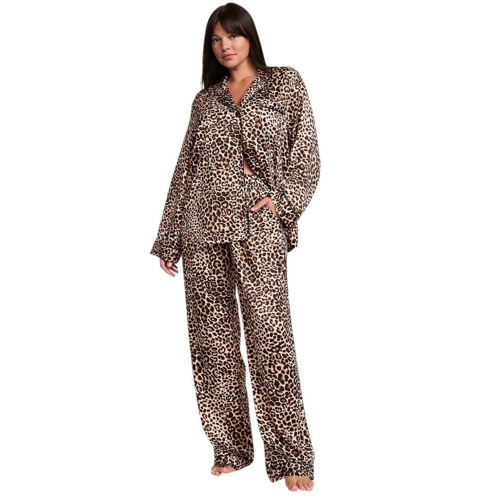 CONJUNTO DE PIJAMA ANIMAL PRINT VICTORIAS SECRET LARGO TALLA S