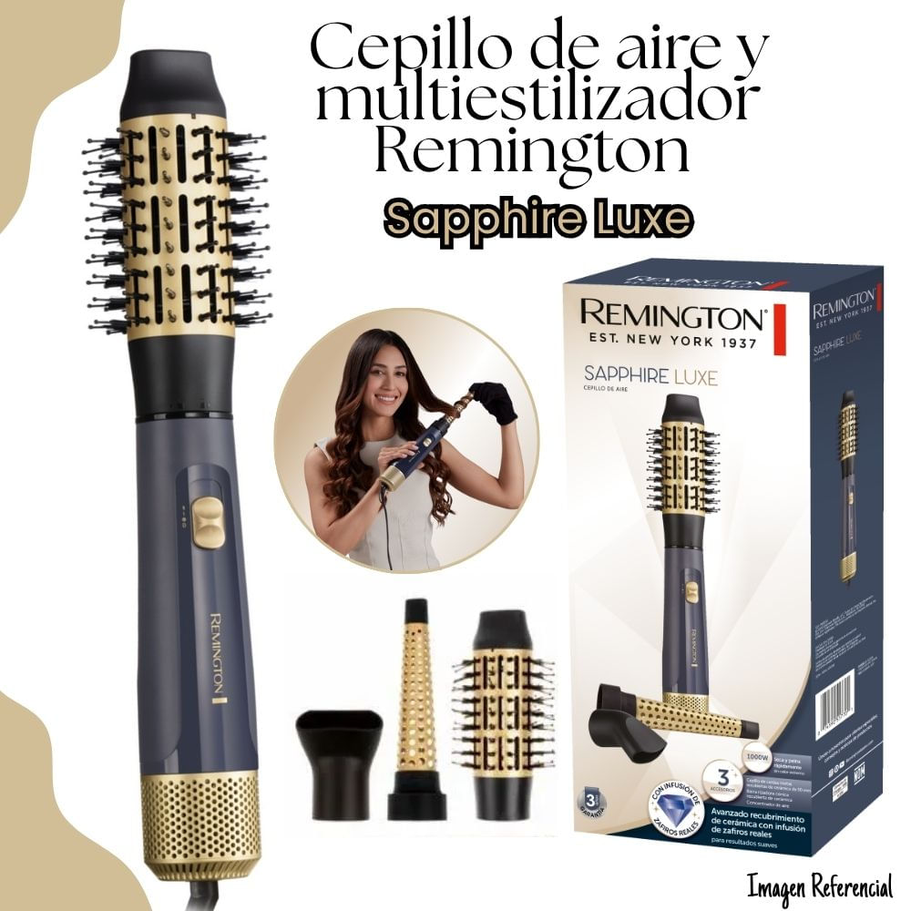 Cepillo de Aire Remington 3 en 1 Sapphire Luxe..