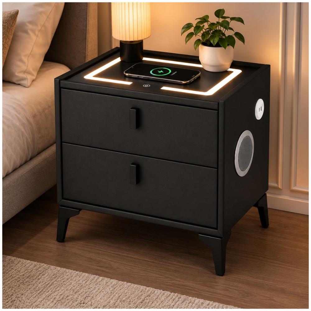 Mesa de Noche Inteligente Velador Smart Parlante Bluetooth C