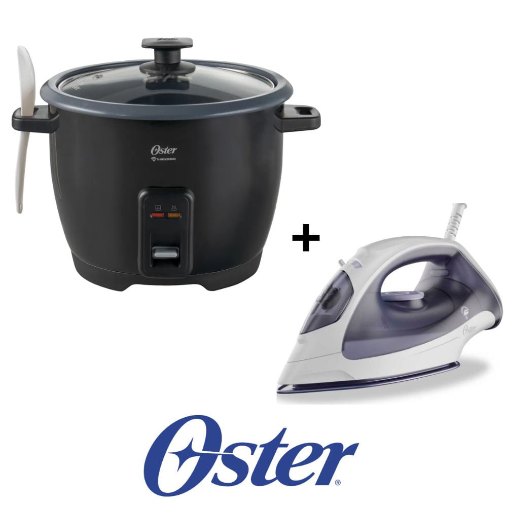 Promo Oster Arrocera 1.8 lt CKSTRCB10DFBLK - Plancha GCSTBS3802
