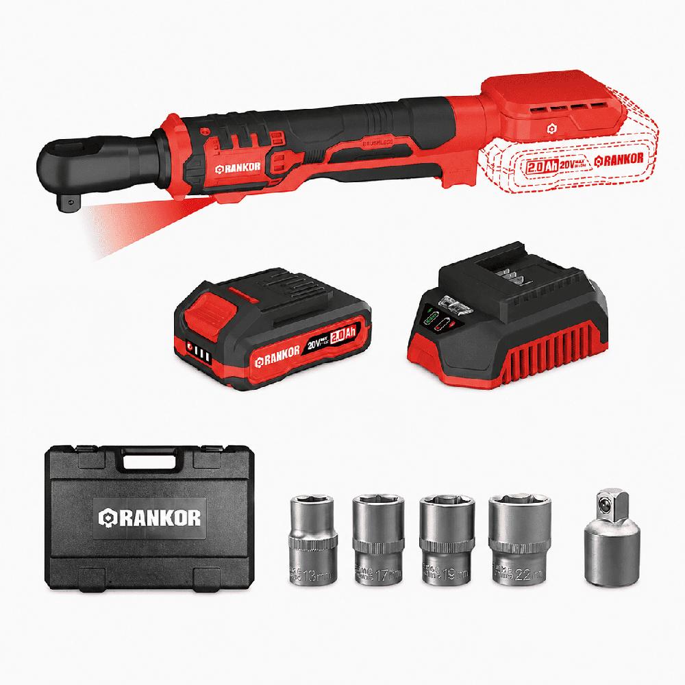 Llave ratchet inalambrico 20V Litio 90 N.m RANKOR