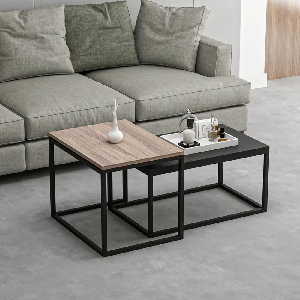 Mesa de Centro Kalina Ventitas Perú Espresso y Negro